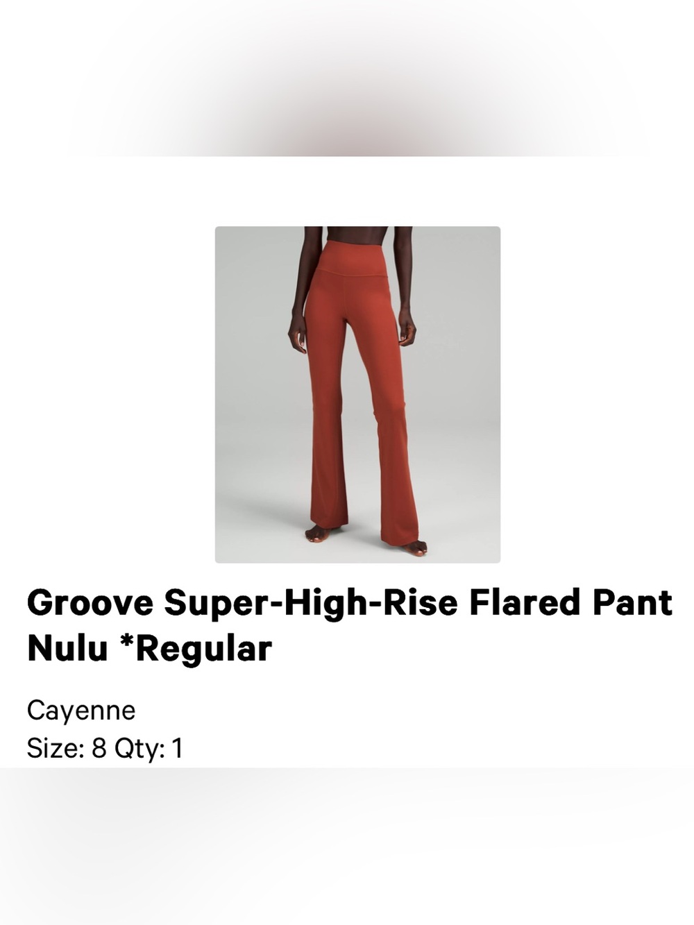 lululemon athletica Flared Groove High-Rise Pant — Cayenne Red